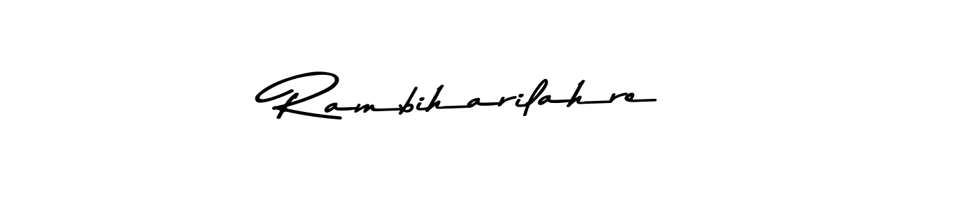 Asem Kandis PERSONAL USE is a professional signature style that is perfect for those who want to add a touch of class to their signature. It is also a great choice for those who want to make their signature more unique. Get Rambiharilahre name to fancy signature for free. Rambiharilahre signature style 9 images and pictures png