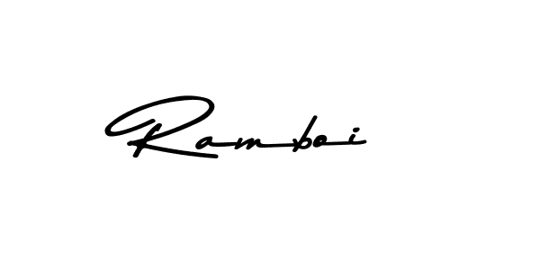 Similarly Asem Kandis PERSONAL USE is the best handwritten signature design. Signature creator online .You can use it as an online autograph creator for name Ramboi. Ramboi signature style 9 images and pictures png