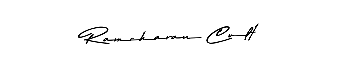 Create a beautiful signature design for name Ramcharan Cult. With this signature (Asem Kandis PERSONAL USE) fonts, you can make a handwritten signature for free. Ramcharan Cult signature style 9 images and pictures png