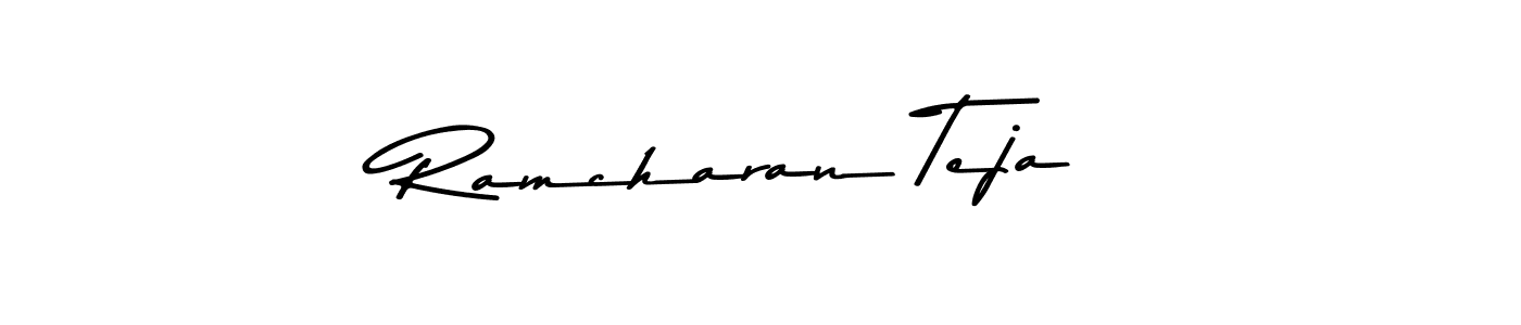 Design your own signature with our free online signature maker. With this signature software, you can create a handwritten (Asem Kandis PERSONAL USE) signature for name Ramcharan Teja. Ramcharan Teja signature style 9 images and pictures png