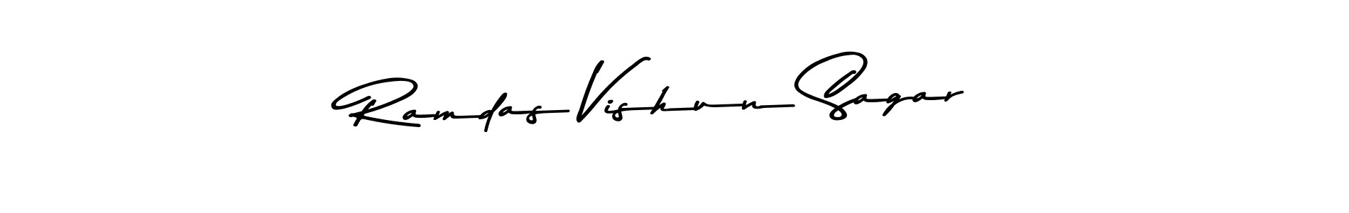 This is the best signature style for the Ramdas Vishun Sagar name. Also you like these signature font (Asem Kandis PERSONAL USE). Mix name signature. Ramdas Vishun Sagar signature style 9 images and pictures png