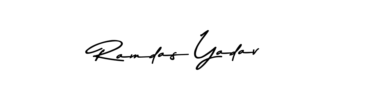 Use a signature maker to create a handwritten signature online. With this signature software, you can design (Asem Kandis PERSONAL USE) your own signature for name Ramdas Yadav. Ramdas Yadav signature style 9 images and pictures png