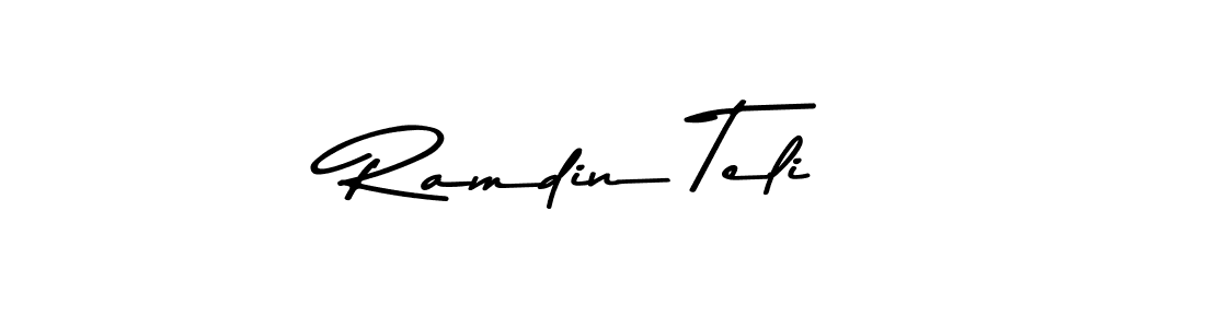 Asem Kandis PERSONAL USE is a professional signature style that is perfect for those who want to add a touch of class to their signature. It is also a great choice for those who want to make their signature more unique. Get Ramdin Teli name to fancy signature for free. Ramdin Teli signature style 9 images and pictures png