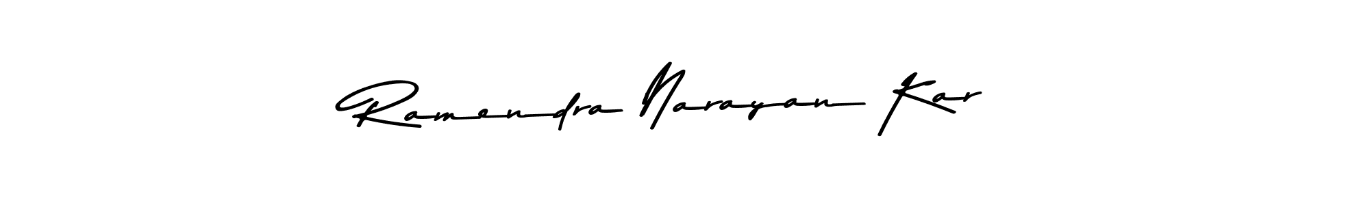 Design your own signature with our free online signature maker. With this signature software, you can create a handwritten (Asem Kandis PERSONAL USE) signature for name Ramendra Narayan Kar. Ramendra Narayan Kar signature style 9 images and pictures png