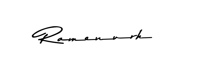 Design your own signature with our free online signature maker. With this signature software, you can create a handwritten (Asem Kandis PERSONAL USE) signature for name Ramenurh. Ramenurh signature style 9 images and pictures png