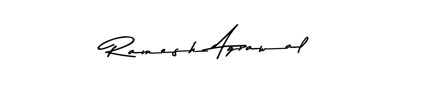 How to make Ramesh Agrawal name signature. Use Asem Kandis PERSONAL USE style for creating short signs online. This is the latest handwritten sign. Ramesh Agrawal signature style 9 images and pictures png