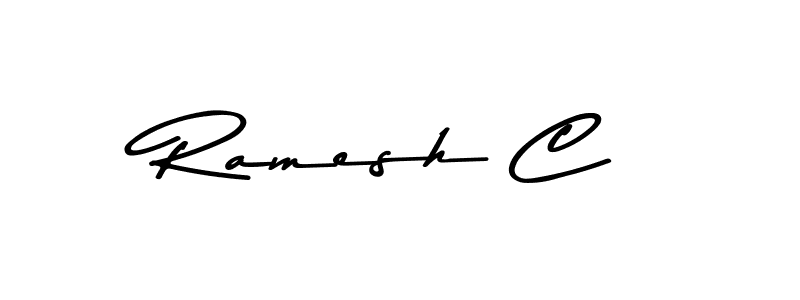 You should practise on your own different ways (Asem Kandis PERSONAL USE) to write your name (Ramesh C) in signature. don't let someone else do it for you. Ramesh C signature style 9 images and pictures png