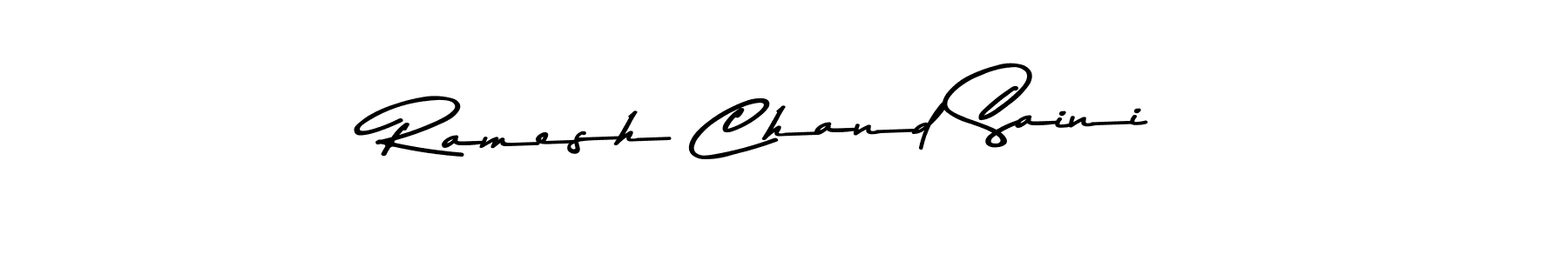 How to make Ramesh Chand Saini name signature. Use Asem Kandis PERSONAL USE style for creating short signs online. This is the latest handwritten sign. Ramesh Chand Saini signature style 9 images and pictures png