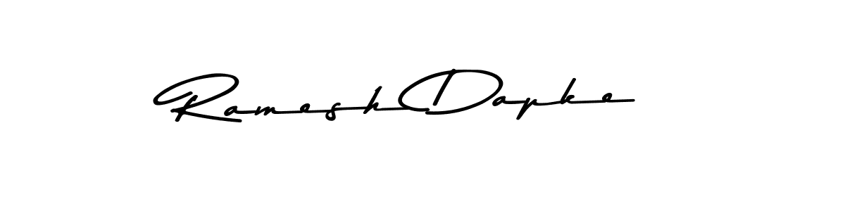 Create a beautiful signature design for name Ramesh Dapke. With this signature (Asem Kandis PERSONAL USE) fonts, you can make a handwritten signature for free. Ramesh Dapke signature style 9 images and pictures png