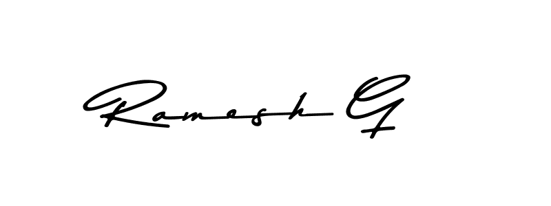 Ramesh G stylish signature style. Best Handwritten Sign (Asem Kandis PERSONAL USE) for my name. Handwritten Signature Collection Ideas for my name Ramesh G. Ramesh G signature style 9 images and pictures png