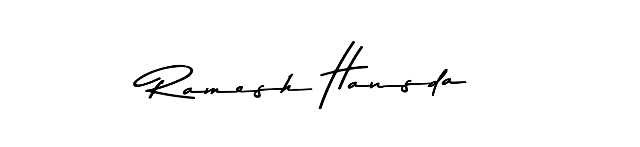 Make a beautiful signature design for name Ramesh Hansda. With this signature (Asem Kandis PERSONAL USE) style, you can create a handwritten signature for free. Ramesh Hansda signature style 9 images and pictures png