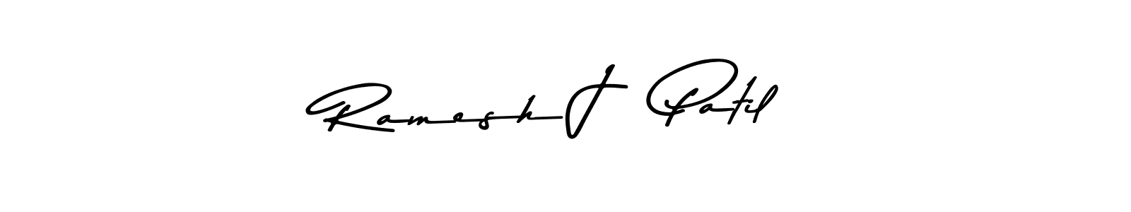 Create a beautiful signature design for name Ramesh J   Patil. With this signature (Asem Kandis PERSONAL USE) fonts, you can make a handwritten signature for free. Ramesh J   Patil signature style 9 images and pictures png