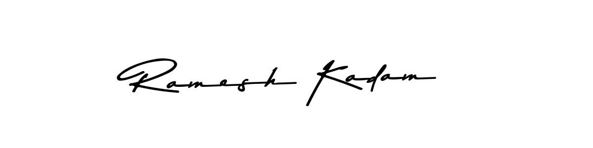 Use a signature maker to create a handwritten signature online. With this signature software, you can design (Asem Kandis PERSONAL USE) your own signature for name Ramesh Kadam. Ramesh Kadam signature style 9 images and pictures png