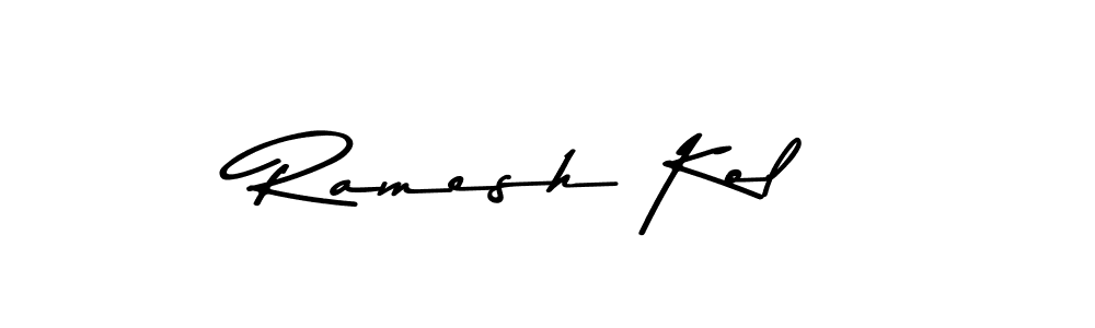 How to make Ramesh Kol signature? Asem Kandis PERSONAL USE is a professional autograph style. Create handwritten signature for Ramesh Kol name. Ramesh Kol signature style 9 images and pictures png