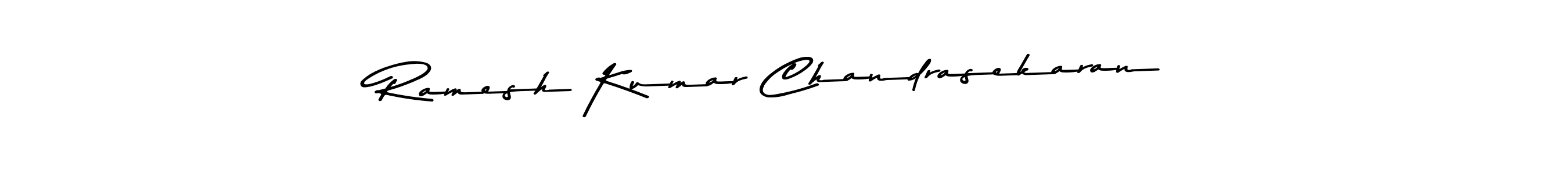 Create a beautiful signature design for name Ramesh Kumar Chandrasekaran. With this signature (Asem Kandis PERSONAL USE) fonts, you can make a handwritten signature for free. Ramesh Kumar Chandrasekaran signature style 9 images and pictures png