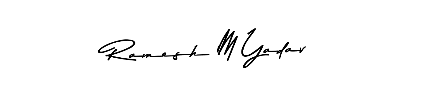 You can use this online signature creator to create a handwritten signature for the name Ramesh M Yadav. This is the best online autograph maker. Ramesh M Yadav signature style 9 images and pictures png