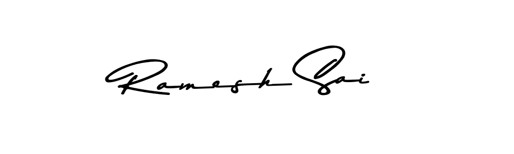 Design your own signature with our free online signature maker. With this signature software, you can create a handwritten (Asem Kandis PERSONAL USE) signature for name Ramesh Sai. Ramesh Sai signature style 9 images and pictures png