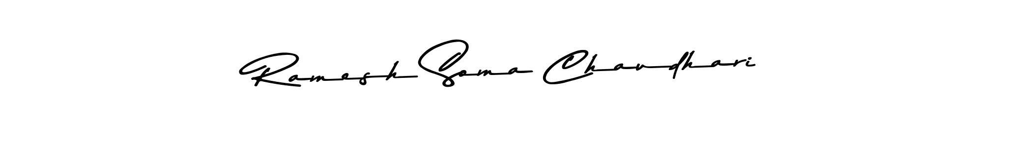 Use a signature maker to create a handwritten signature online. With this signature software, you can design (Asem Kandis PERSONAL USE) your own signature for name Ramesh Soma Chaudhari. Ramesh Soma Chaudhari signature style 9 images and pictures png