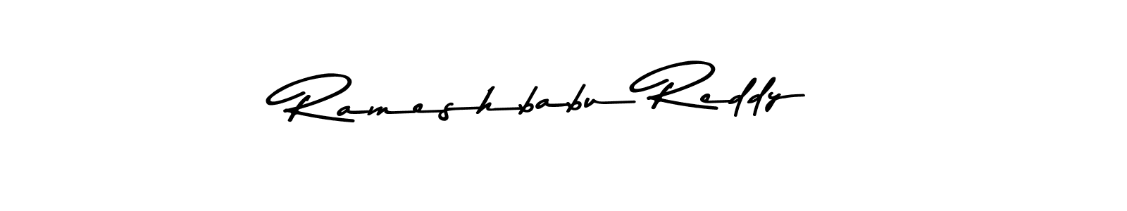 How to make Rameshbabu Reddy name signature. Use Asem Kandis PERSONAL USE style for creating short signs online. This is the latest handwritten sign. Rameshbabu Reddy signature style 9 images and pictures png