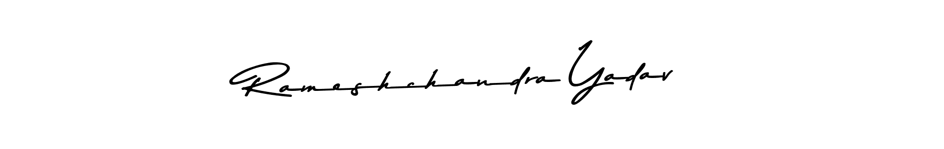 Make a beautiful signature design for name Rameshchandra Yadav. With this signature (Asem Kandis PERSONAL USE) style, you can create a handwritten signature for free. Rameshchandra Yadav signature style 9 images and pictures png