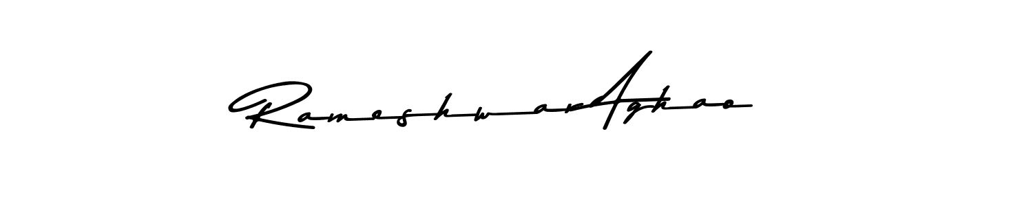 Asem Kandis PERSONAL USE is a professional signature style that is perfect for those who want to add a touch of class to their signature. It is also a great choice for those who want to make their signature more unique. Get Rameshwar Aghao name to fancy signature for free. Rameshwar Aghao signature style 9 images and pictures png