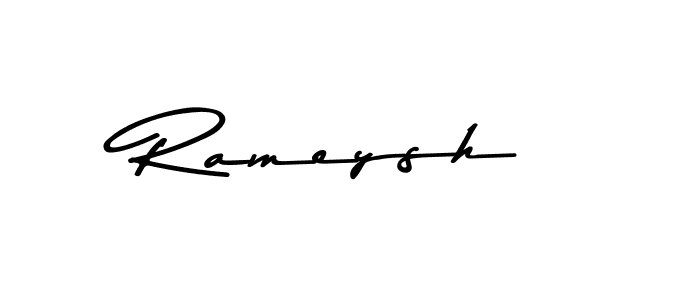 Rameysh stylish signature style. Best Handwritten Sign (Asem Kandis PERSONAL USE) for my name. Handwritten Signature Collection Ideas for my name Rameysh. Rameysh signature style 9 images and pictures png