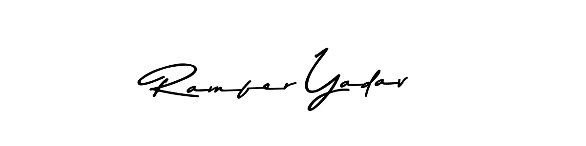 Also You can easily find your signature by using the search form. We will create Ramfer Yadav name handwritten signature images for you free of cost using Asem Kandis PERSONAL USE sign style. Ramfer Yadav signature style 9 images and pictures png