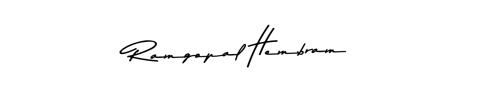 You can use this online signature creator to create a handwritten signature for the name Ramgopal Hembram. This is the best online autograph maker. Ramgopal Hembram signature style 9 images and pictures png