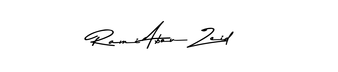 Create a beautiful signature design for name Rami Abou Zeid. With this signature (Asem Kandis PERSONAL USE) fonts, you can make a handwritten signature for free. Rami Abou Zeid signature style 9 images and pictures png