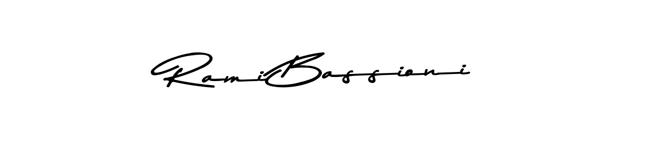 The best way (Asem Kandis PERSONAL USE) to make a short signature is to pick only two or three words in your name. The name Rami Bassioni include a total of six letters. For converting this name. Rami Bassioni signature style 9 images and pictures png