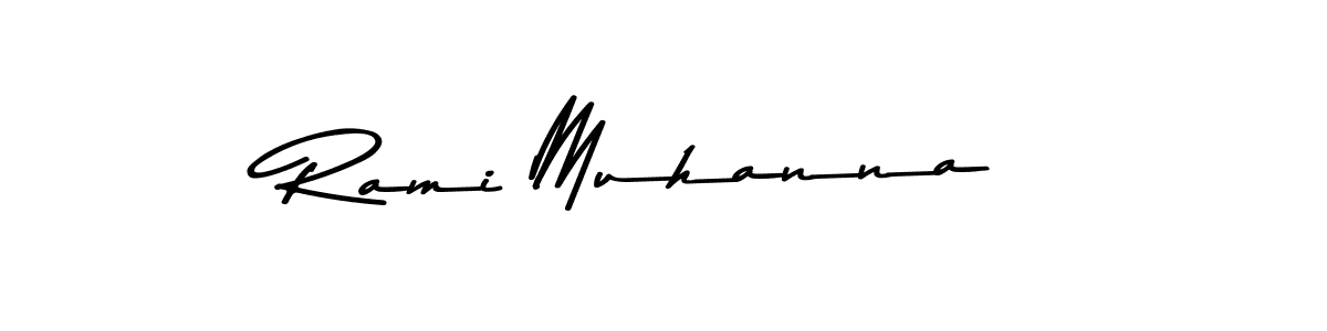 Use a signature maker to create a handwritten signature online. With this signature software, you can design (Asem Kandis PERSONAL USE) your own signature for name Rami Muhanna. Rami Muhanna signature style 9 images and pictures png