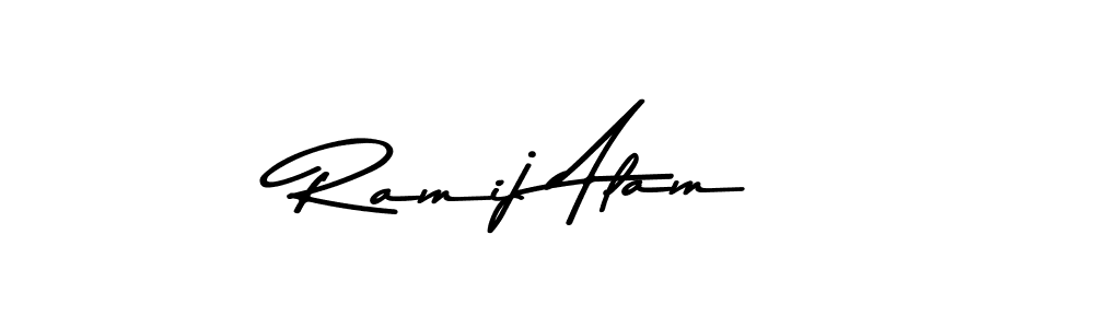 Ramij Alam stylish signature style. Best Handwritten Sign (Asem Kandis PERSONAL USE) for my name. Handwritten Signature Collection Ideas for my name Ramij Alam. Ramij Alam signature style 9 images and pictures png