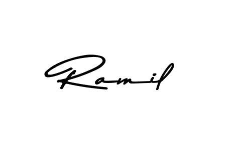 Ramil stylish signature style. Best Handwritten Sign (Asem Kandis PERSONAL USE) for my name. Handwritten Signature Collection Ideas for my name Ramil. Ramil signature style 9 images and pictures png