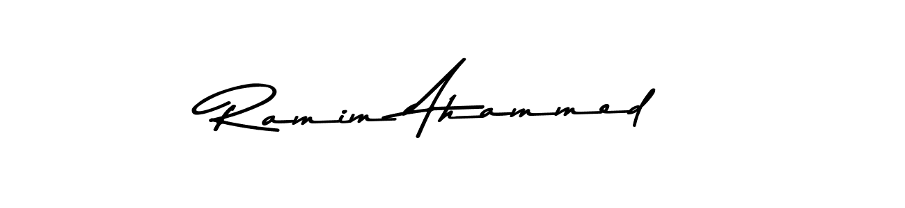 Design your own signature with our free online signature maker. With this signature software, you can create a handwritten (Asem Kandis PERSONAL USE) signature for name Ramim Ahammed. Ramim Ahammed signature style 9 images and pictures png