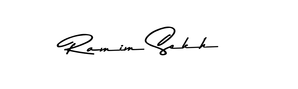 How to make Ramim Sekh signature? Asem Kandis PERSONAL USE is a professional autograph style. Create handwritten signature for Ramim Sekh name. Ramim Sekh signature style 9 images and pictures png
