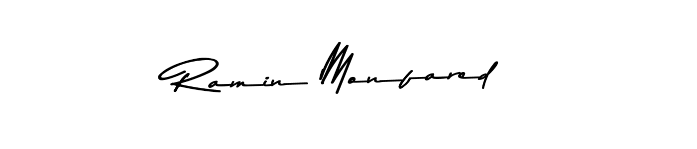 Use a signature maker to create a handwritten signature online. With this signature software, you can design (Asem Kandis PERSONAL USE) your own signature for name Ramin Monfared. Ramin Monfared signature style 9 images and pictures png