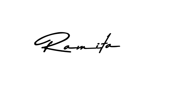 Design your own signature with our free online signature maker. With this signature software, you can create a handwritten (Asem Kandis PERSONAL USE) signature for name Ramita. Ramita signature style 9 images and pictures png