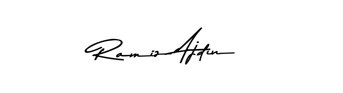 You can use this online signature creator to create a handwritten signature for the name Ramiz Ajdin. This is the best online autograph maker. Ramiz Ajdin signature style 9 images and pictures png
