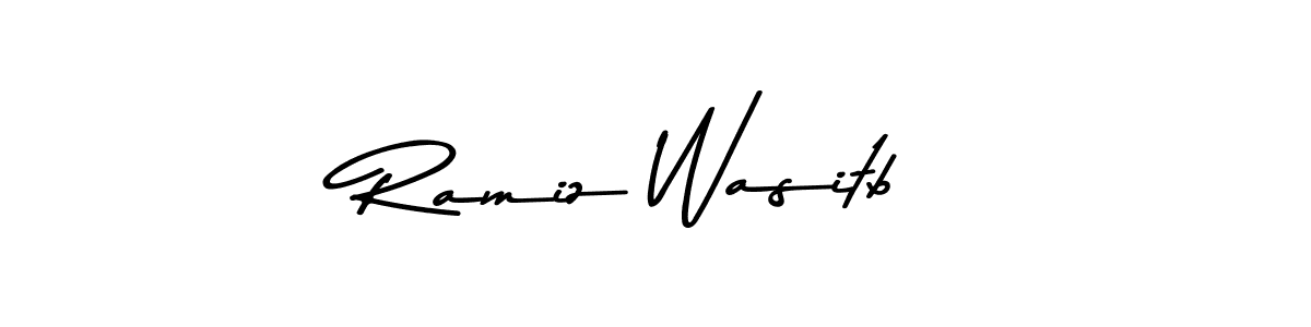 Also You can easily find your signature by using the search form. We will create Ramiz Wasitb name handwritten signature images for you free of cost using Asem Kandis PERSONAL USE sign style. Ramiz Wasitb signature style 9 images and pictures png