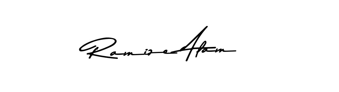 Use a signature maker to create a handwritten signature online. With this signature software, you can design (Asem Kandis PERSONAL USE) your own signature for name Ramize Alam. Ramize Alam signature style 9 images and pictures png