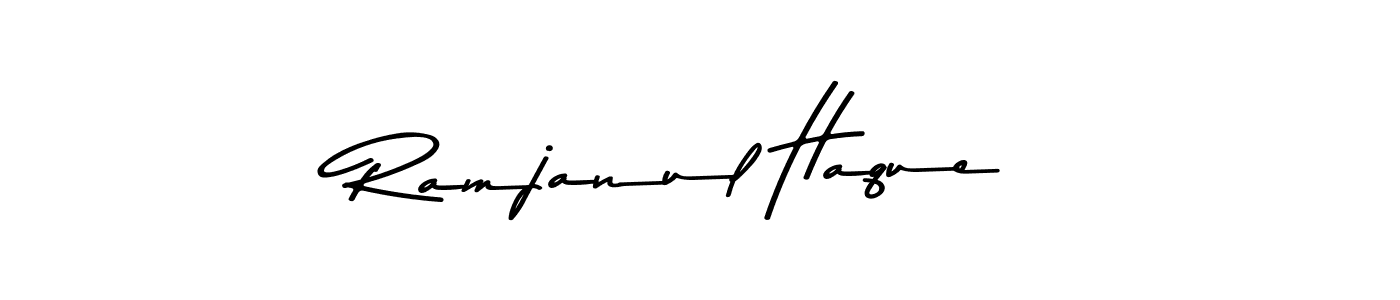 The best way (Asem Kandis PERSONAL USE) to make a short signature is to pick only two or three words in your name. The name Ramjanul Haque include a total of six letters. For converting this name. Ramjanul Haque signature style 9 images and pictures png