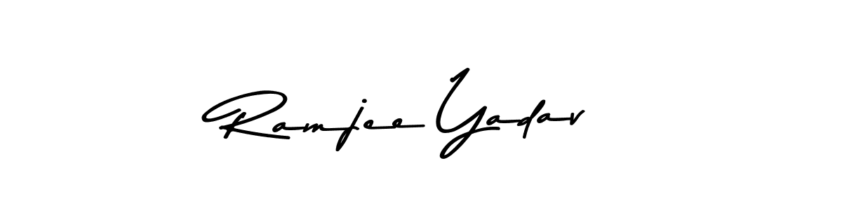 Make a beautiful signature design for name Ramjee Yadav. Use this online signature maker to create a handwritten signature for free. Ramjee Yadav signature style 9 images and pictures png
