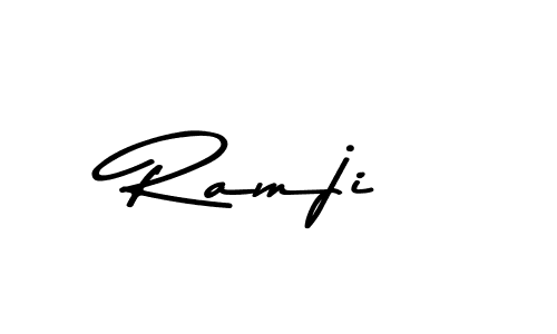 Make a beautiful signature design for name Ramji. With this signature (Asem Kandis PERSONAL USE) style, you can create a handwritten signature for free. Ramji signature style 9 images and pictures png