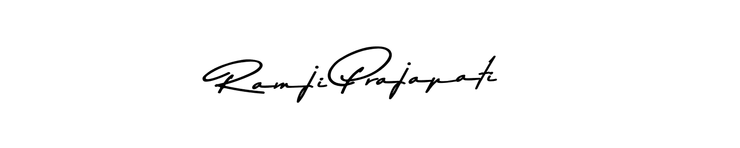 How to make Ramji Prajapati signature? Asem Kandis PERSONAL USE is a professional autograph style. Create handwritten signature for Ramji Prajapati name. Ramji Prajapati signature style 9 images and pictures png