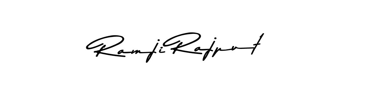 Use a signature maker to create a handwritten signature online. With this signature software, you can design (Asem Kandis PERSONAL USE) your own signature for name Ramji Rajput. Ramji Rajput signature style 9 images and pictures png