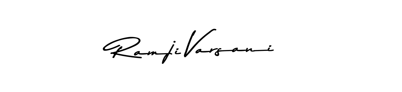 Similarly Asem Kandis PERSONAL USE is the best handwritten signature design. Signature creator online .You can use it as an online autograph creator for name Ramji Varsani. Ramji Varsani signature style 9 images and pictures png