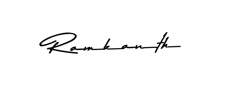 Create a beautiful signature design for name Ramkanth. With this signature (Asem Kandis PERSONAL USE) fonts, you can make a handwritten signature for free. Ramkanth signature style 9 images and pictures png