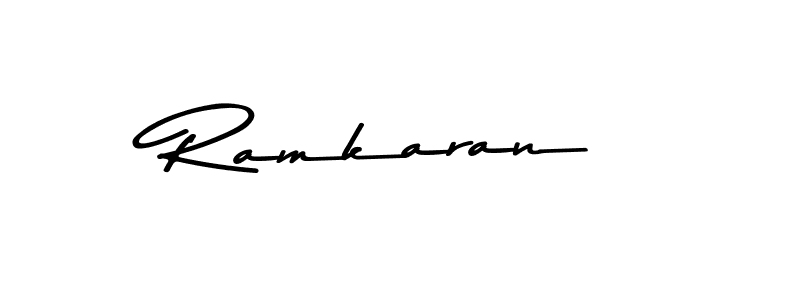Design your own signature with our free online signature maker. With this signature software, you can create a handwritten (Asem Kandis PERSONAL USE) signature for name Ramkaran. Ramkaran signature style 9 images and pictures png