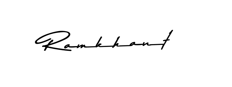 Design your own signature with our free online signature maker. With this signature software, you can create a handwritten (Asem Kandis PERSONAL USE) signature for name Ramkhant. Ramkhant signature style 9 images and pictures png