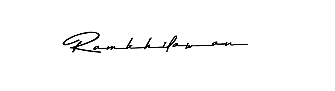 Make a beautiful signature design for name Ramkhilawan. With this signature (Asem Kandis PERSONAL USE) style, you can create a handwritten signature for free. Ramkhilawan signature style 9 images and pictures png